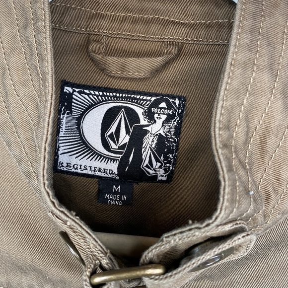 Woman’s Volcom ‘Lovin Phoebe’ Brown Jacket With Snap Details - Size Medium - Picture 2 of 7